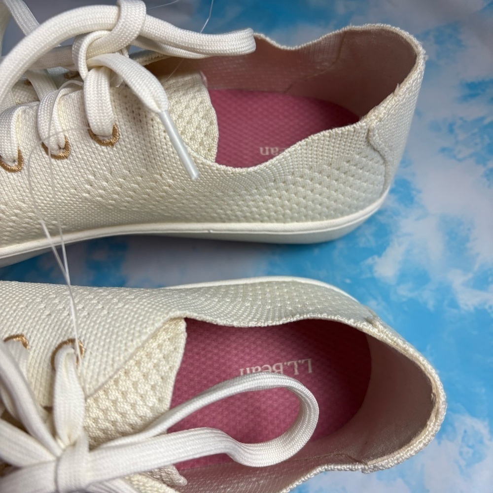 L.L bean Womens Eco Bay Knit Lace up Sneakers size 9 Medium - Picture 7 of 13